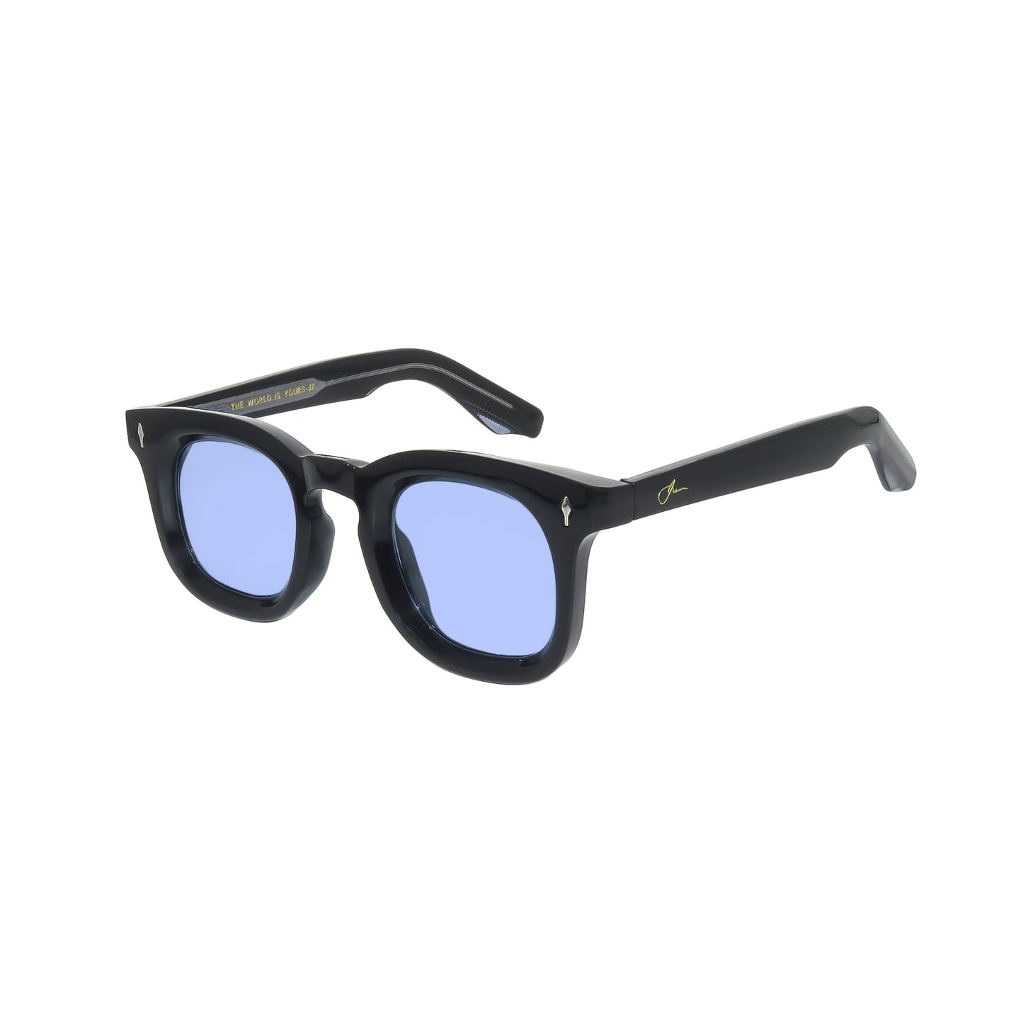 ACE - BLACK ON LIGHT BLUE