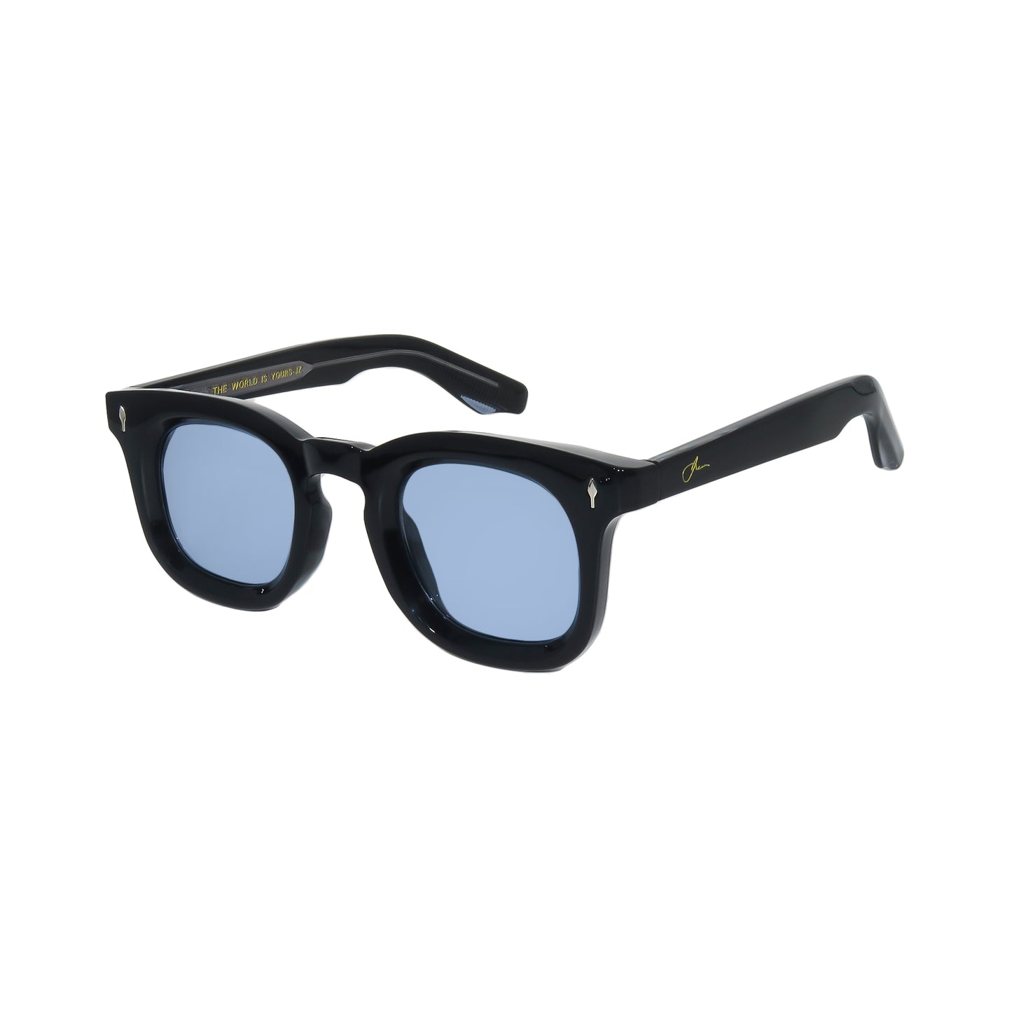 ACE - BLACK ON DARK BLUE