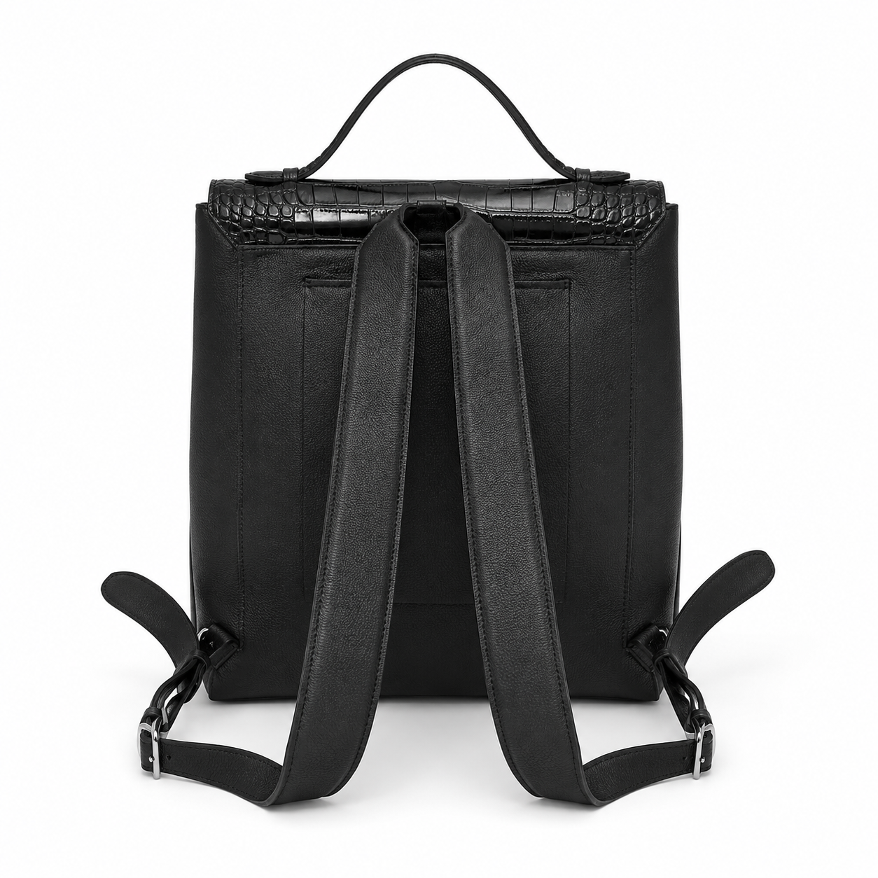 black alligator laptop backpack