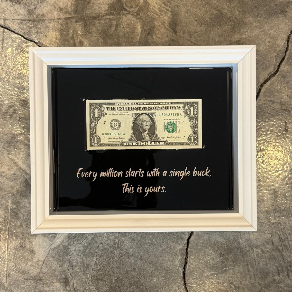 EVERY MILLION STARTS WITH A SINGLE BUCK