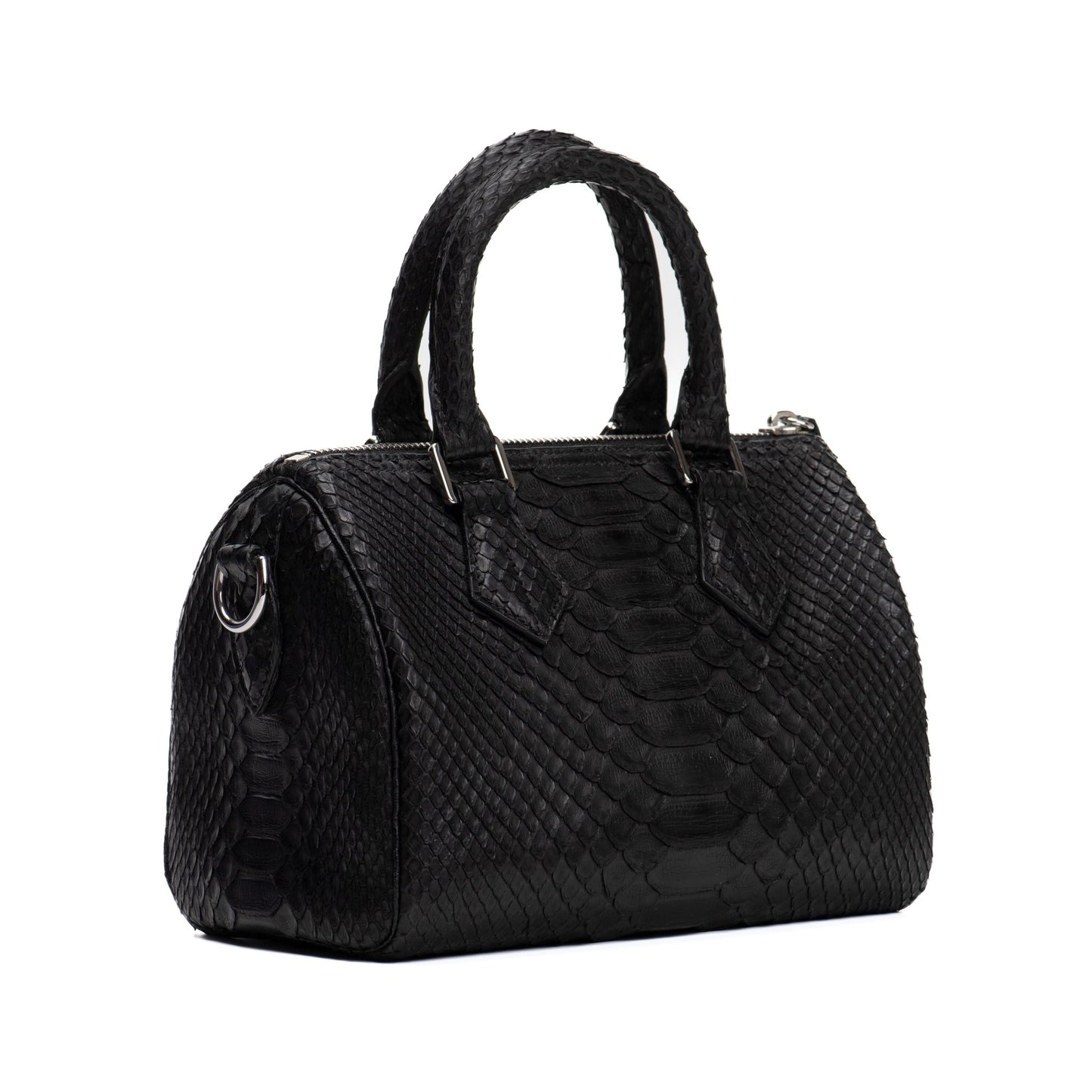 BLACK PYTHON DUFFLE BAG SIZE 20