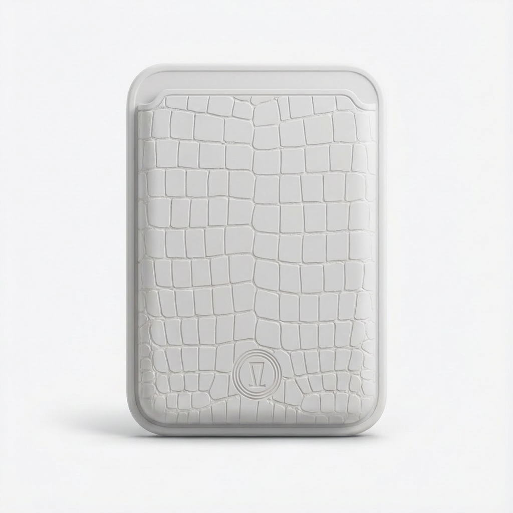 WHITE SILICON WALLET MAGSAFE