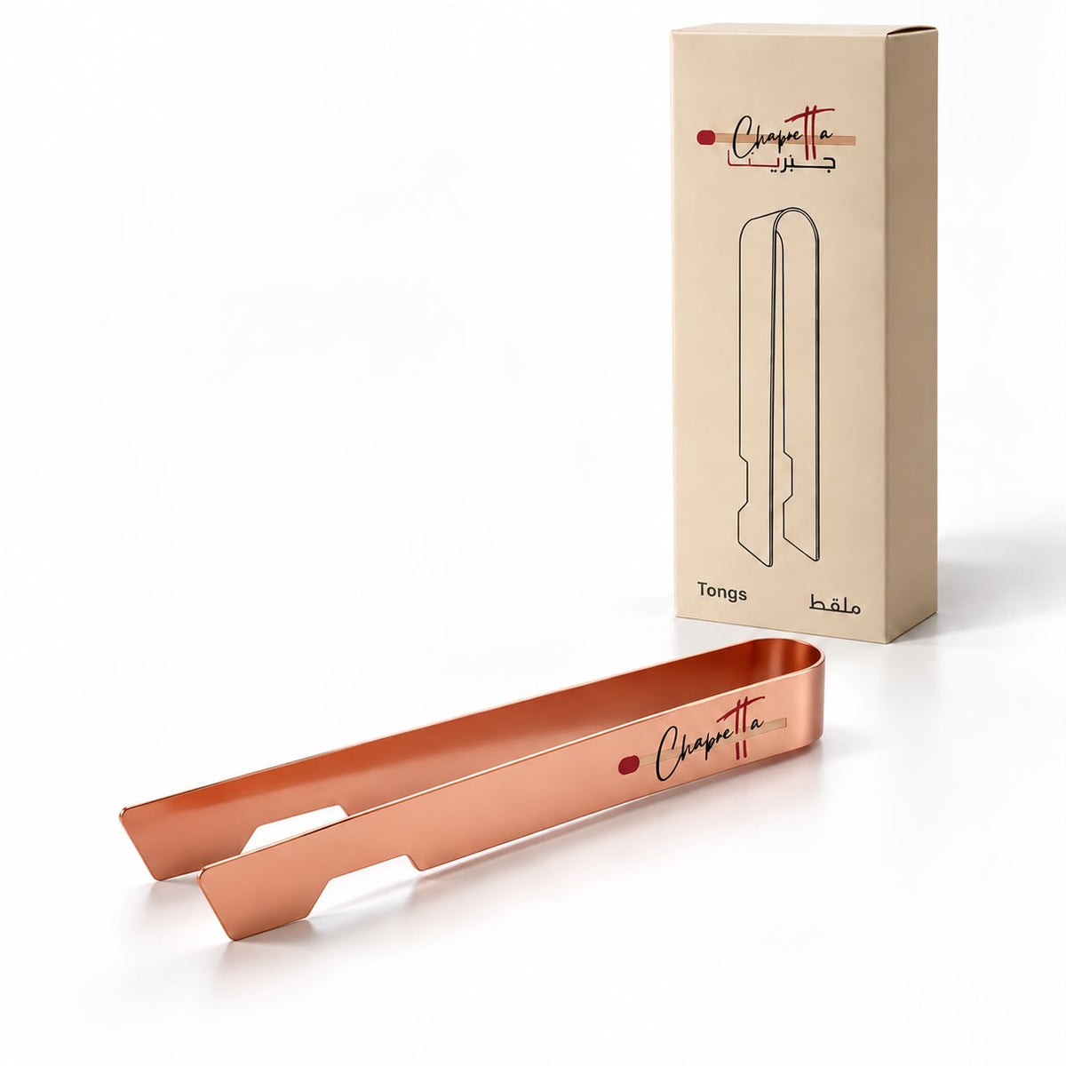 chapretta tongs - rose gold