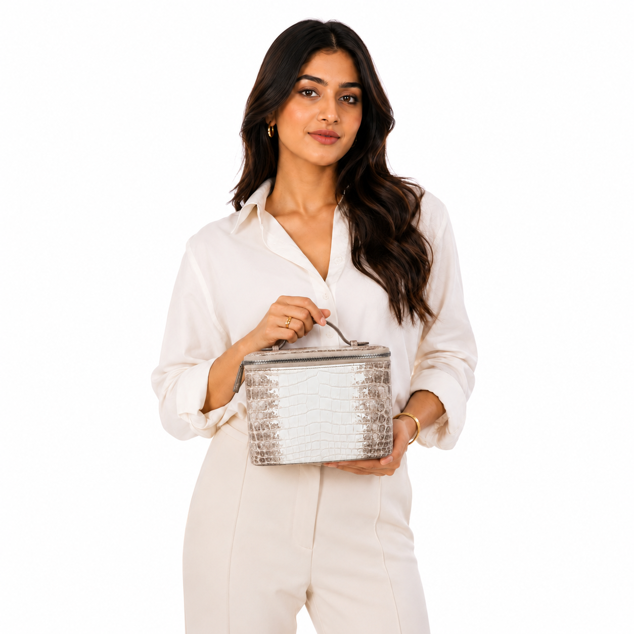 large vanity zipper case himalayan