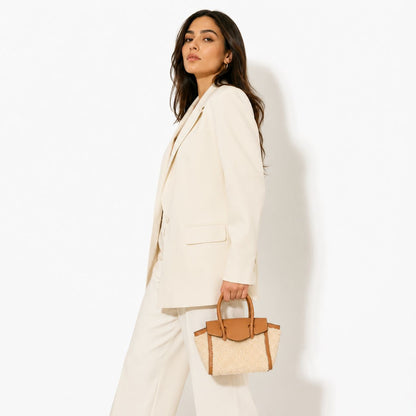jz bag fur size 15 - light brown / lamb shearling