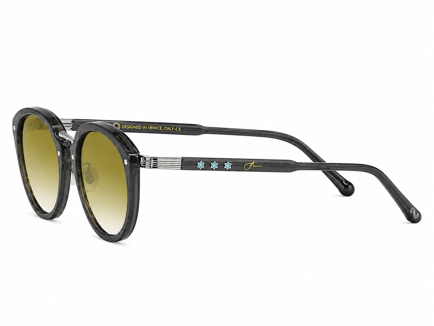 navajo - small  - yellow  greenish gradient lenses