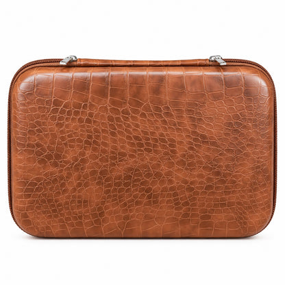 Four slot sunglasses case - Brown