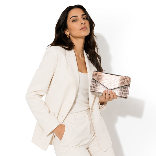 clutch bag - himalayan croco