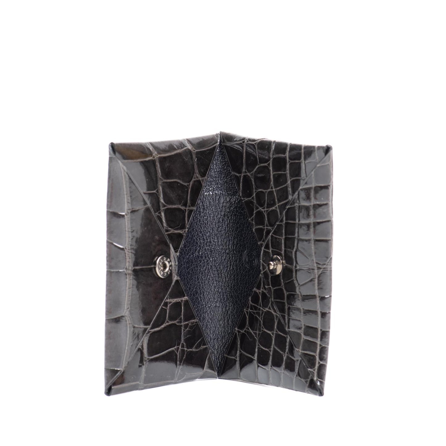 CALVI - HERMES STYLE - CROCODILE BLACK ON BLACK