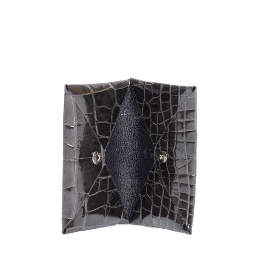 CALVI - HERMES STYLE - CROCODILE BLACK ON BLACK
