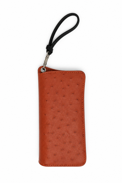 eyewear holder ostrich - orange