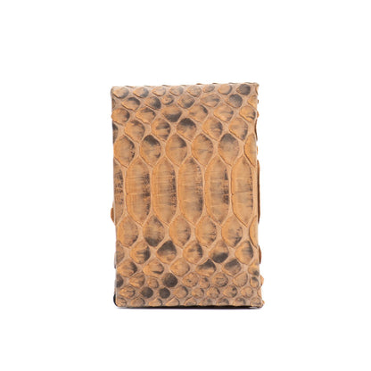 CALVI - HERMES STYLE - PYTHON LIGHT BROWN ON GREY