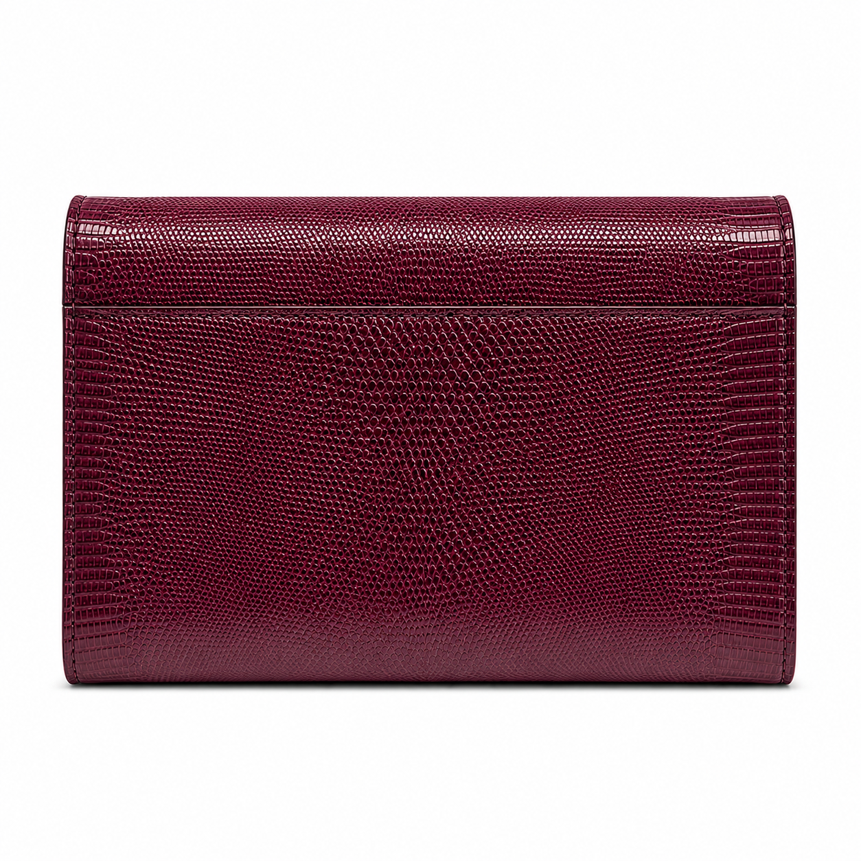 lizard salem shoulder bag size 21 - burgundy