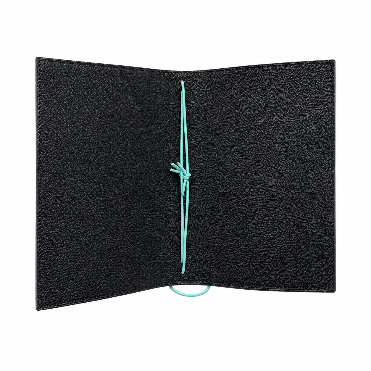 BLACK OSTRICH BLACK INSIDE A6 NOTEBOOK COVER