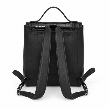 black alligator laptop backpack