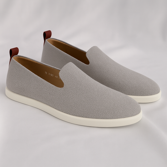 BOUGIES GREY ON RED CANVAS