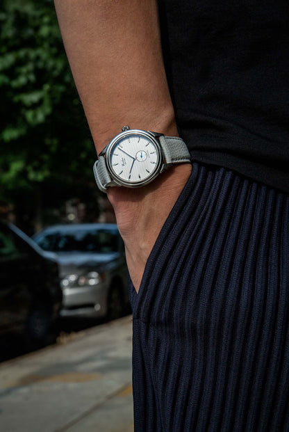 heritage “sportline” ref. 0196sa - silvered white