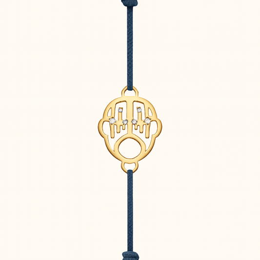 AURA GRACE YELLOW GOLD WHITE DIAMONDS