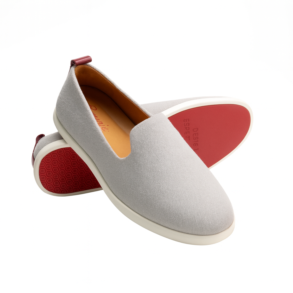 BOUGIES GREY ON RED CANVAS