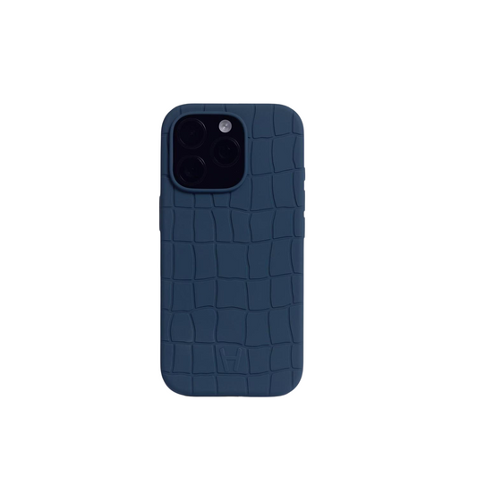SILICONE DARK GRAYISH BLUE CASE - IPHONE 16 PRO