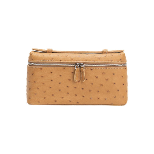 LORO STYLE BAG - CAMEL OSTRICH