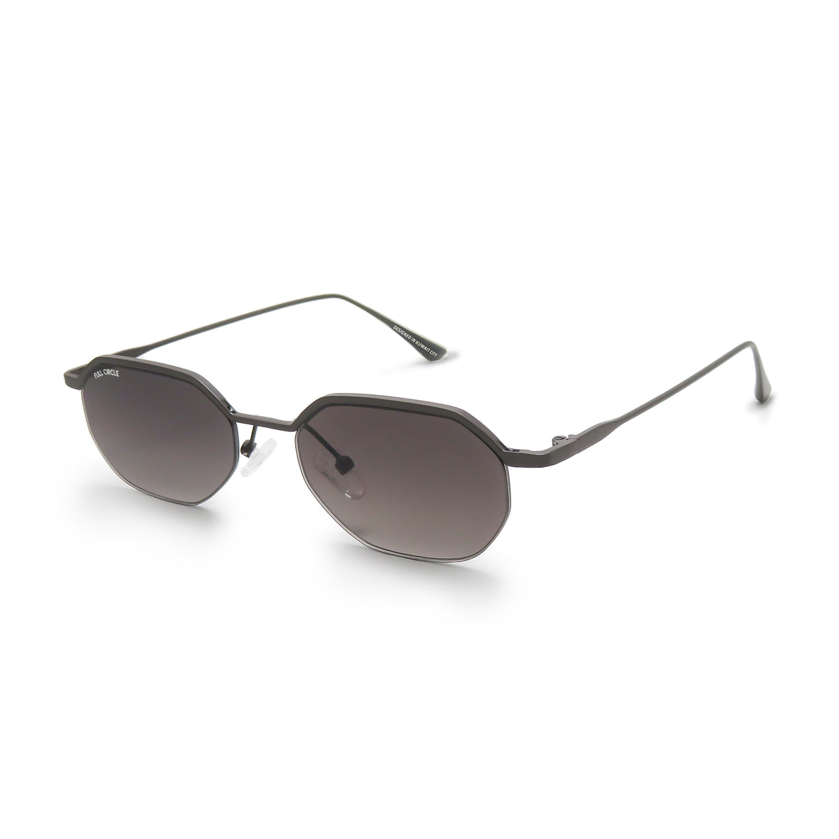FC 2026 - 383, black frame with grey gradient lenses, three-quarter view