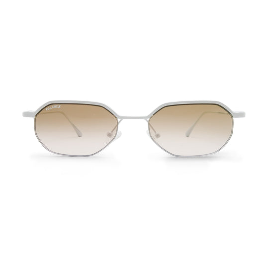 FC 2026 - 382, white frame with brown gradient lenses, front view