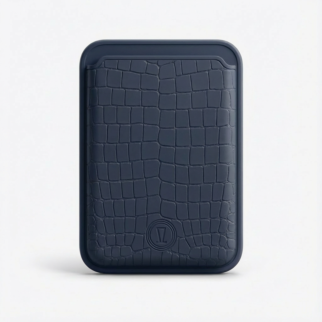 NAVY BLUE SILICON WALLET MAGSAFE