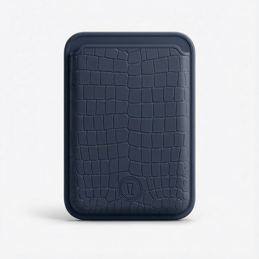 NAVY BLUE SILICON WALLET MAGSAFE