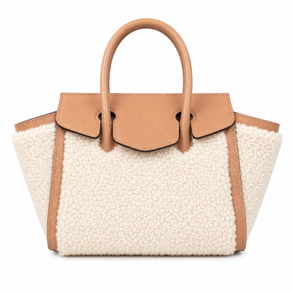jz bag fur size 15 - light brown / lamb shearling