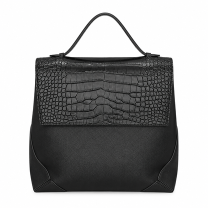 black alligator laptop backpack