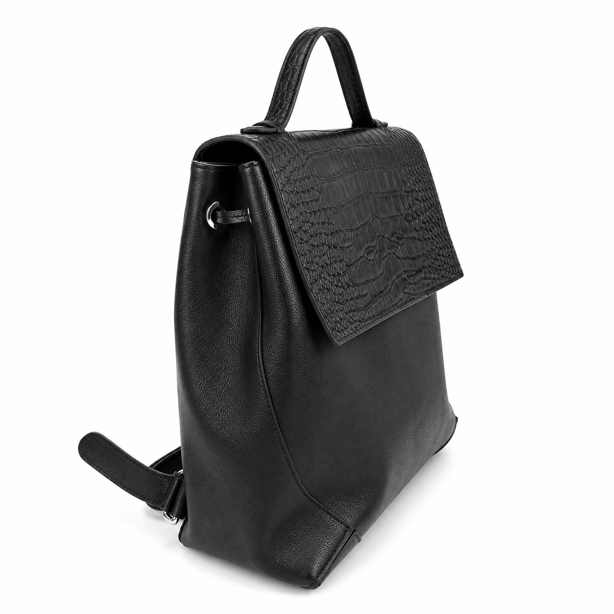 black alligator laptop backpack