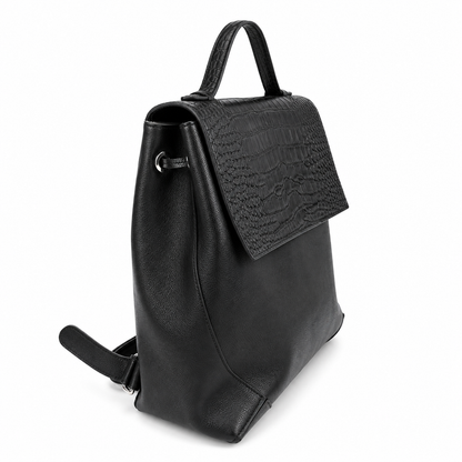 black alligator laptop backpack