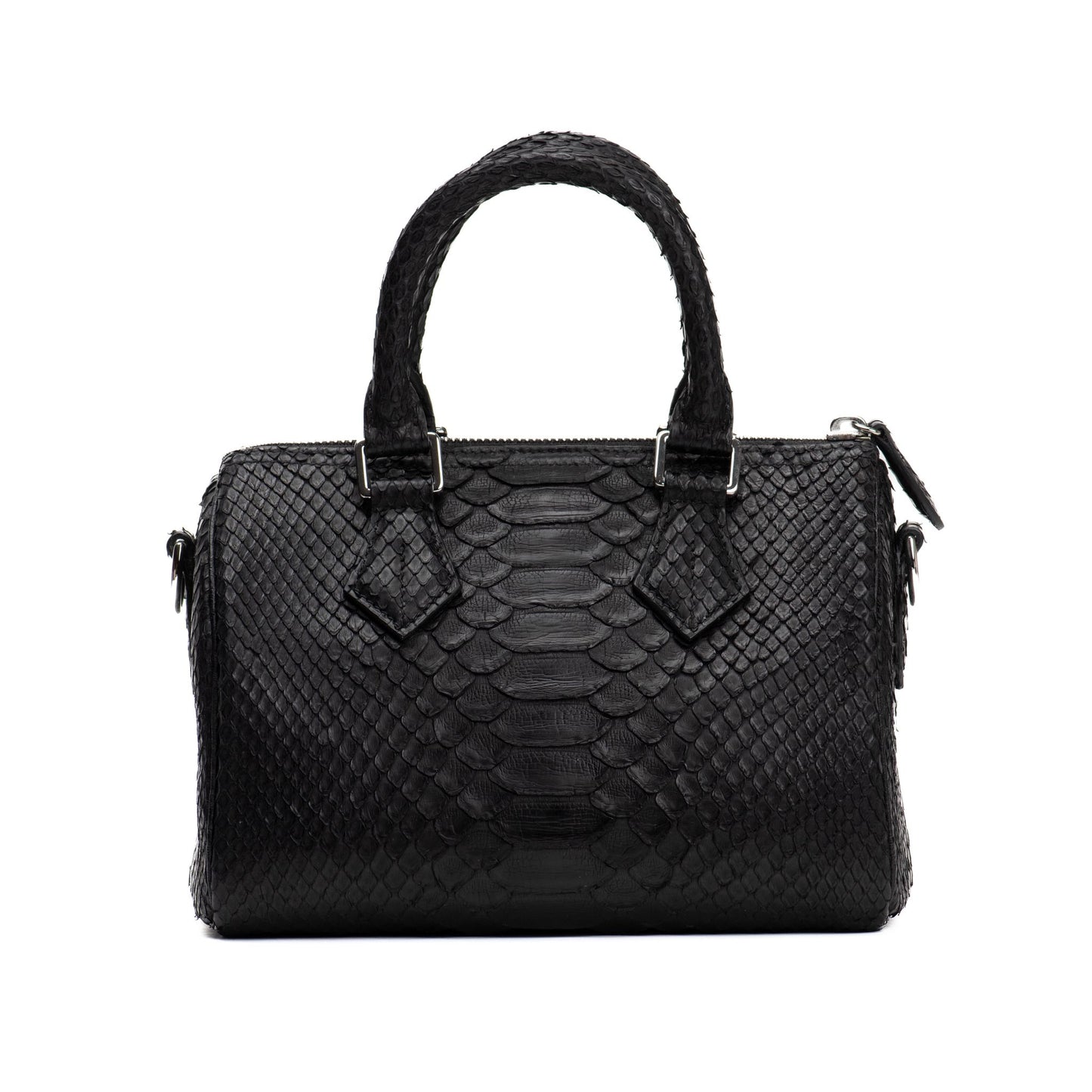 BLACK PYTHON DUFFLE BAG SIZE 20