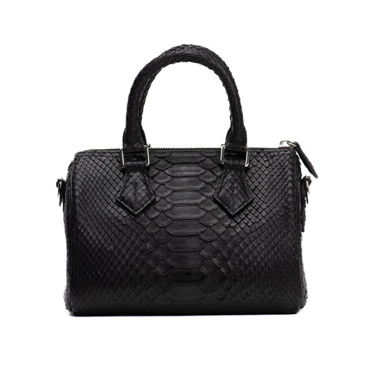 BLACK PYTHON DUFFLE BAG SIZE 20