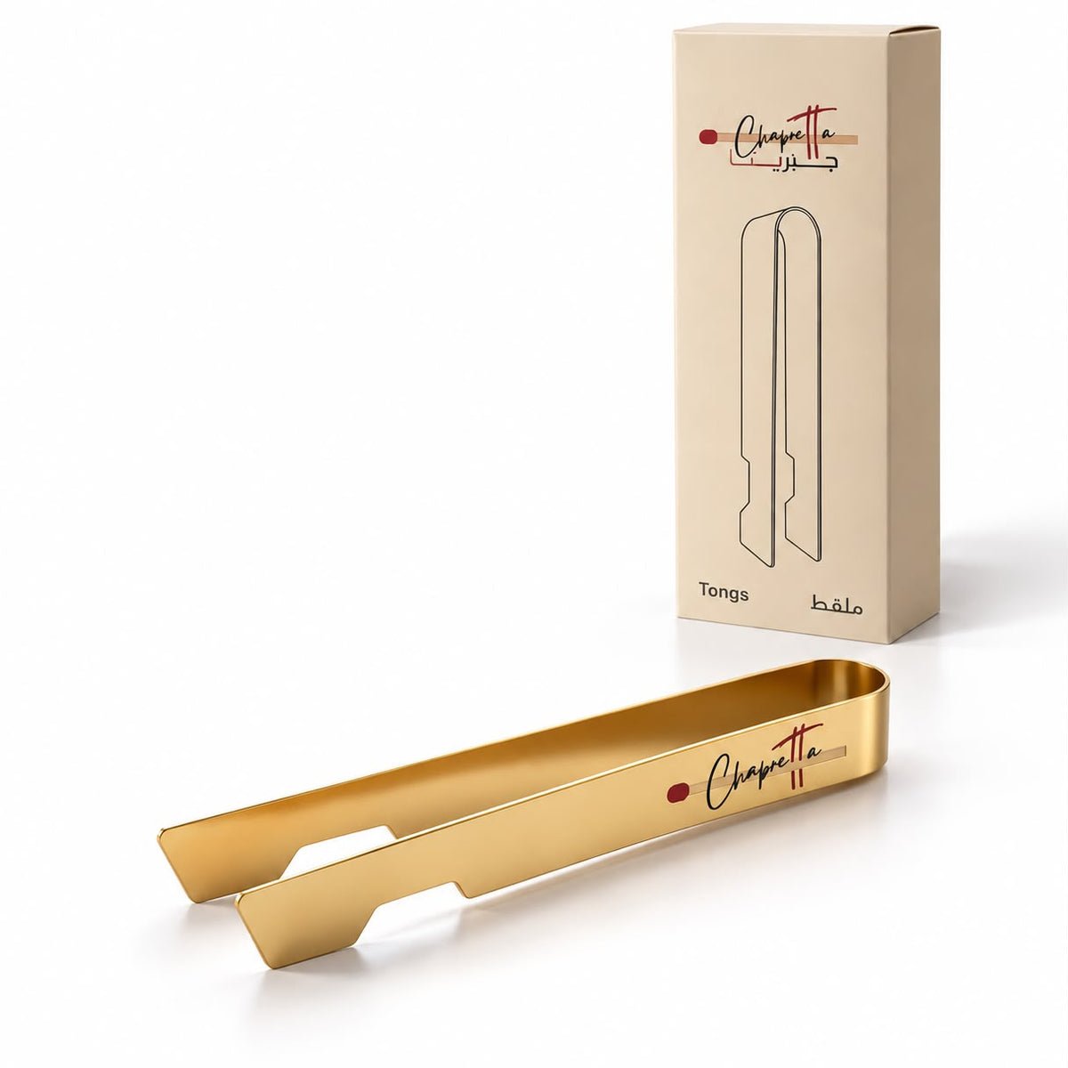 chapretta tongs - gold