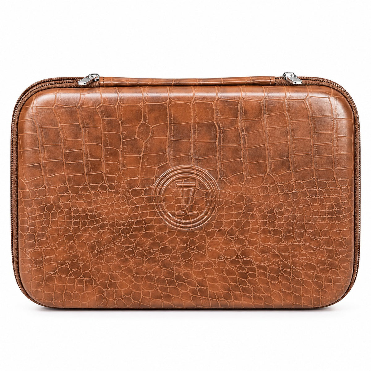 Four slot sunglasses case - Brown