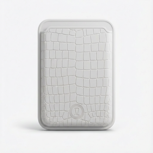 WHITE SILICON WALLET MAGSAFE
