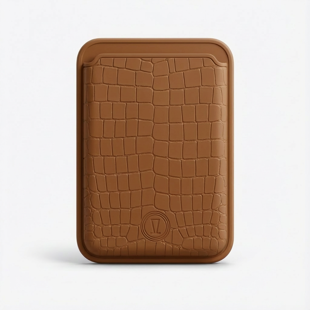 BROWN SILICON WALLET MAGSAFE