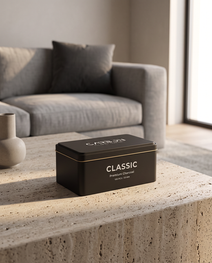 Carbon Classic 33mm premium charcoal – 100 pieces — gallery image 6
