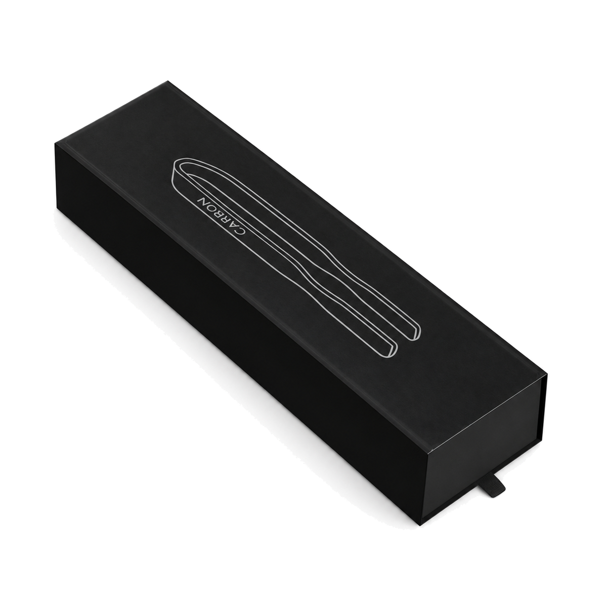 Carbon GRIP charcoal tongs retail box on a pure white background