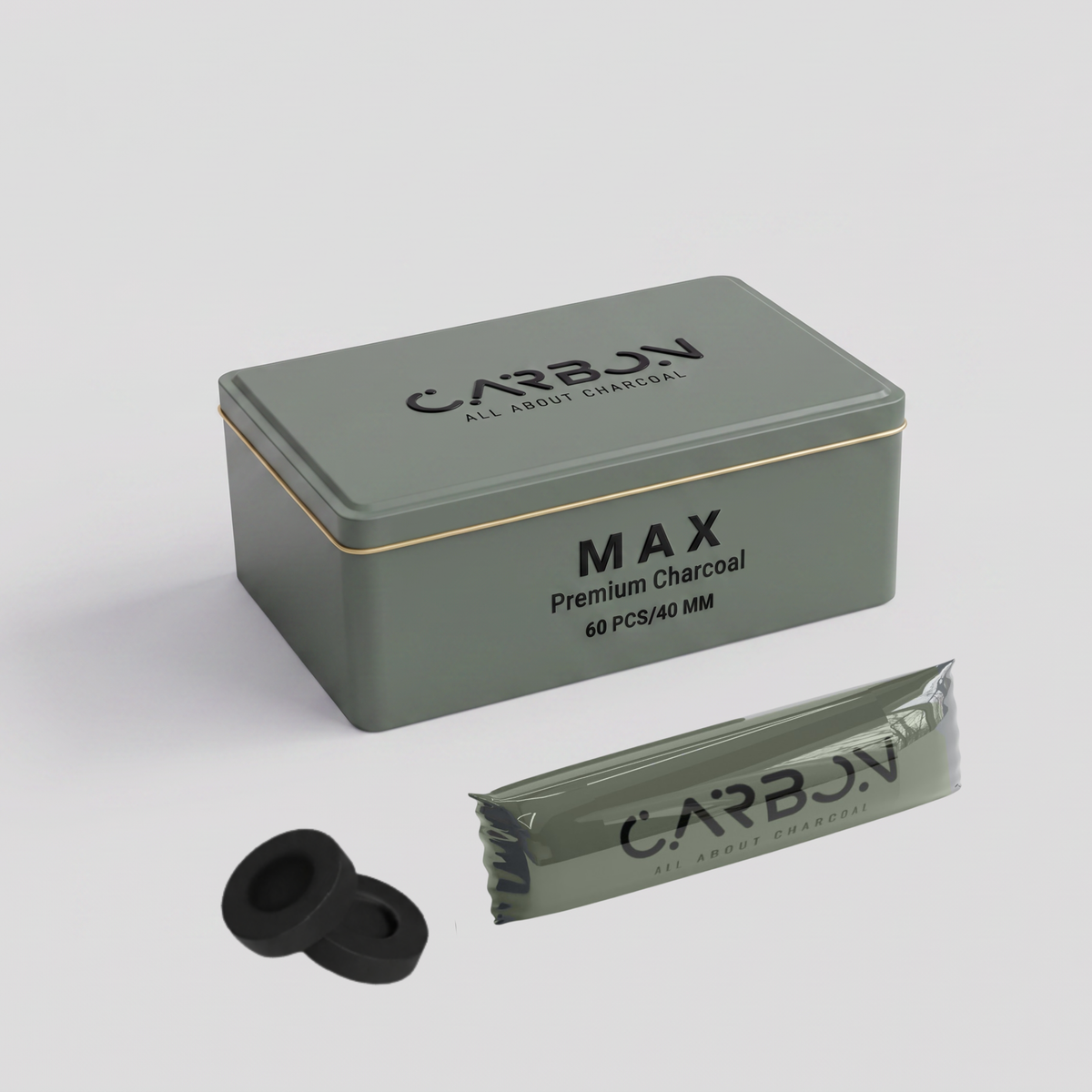 MAX – Premium Charcoal – 40MM / 60 Pcs - product image 1