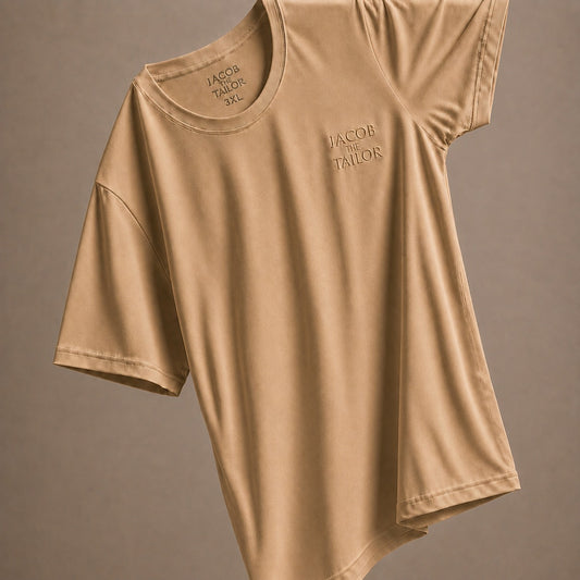 jacob the tailor - t shirt - camel