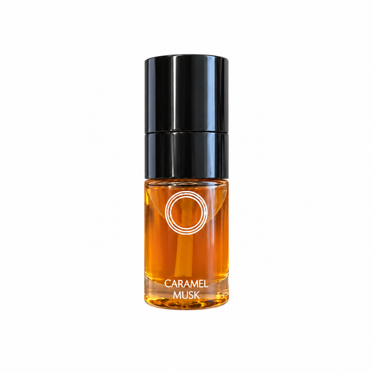 Gel Musk - Caramel bottle on a white background