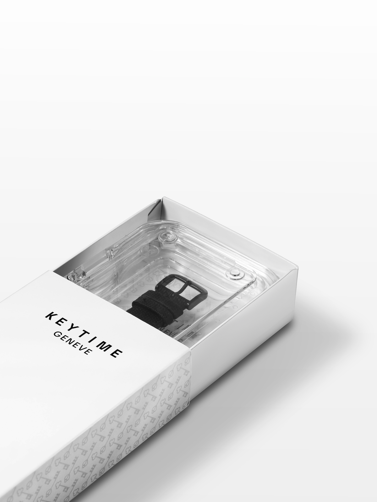 KeyTime® Geneva watch presentation box and packaging