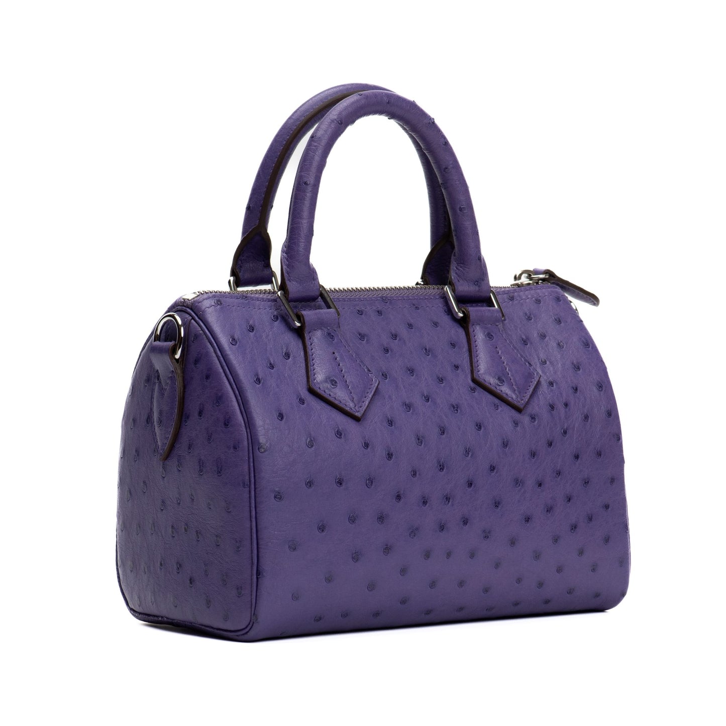 PURPLE OSTRICH DUFFLE BAG SIZE 20
