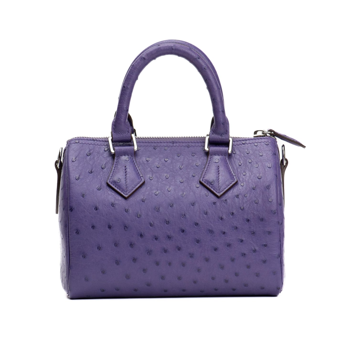 PURPLE OSTRICH DUFFLE BAG SIZE 20